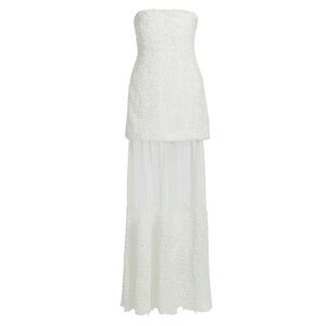 SIMKHAI Strapless Ivory Gown - unworn with tags